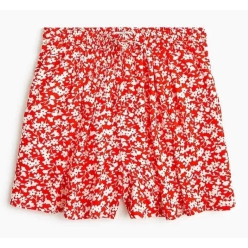 NEW JCREW MERCANTILE Easy Pull On Drawstring Shorts in Floral